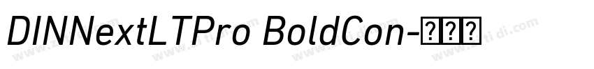 DINNextLTPro BoldCon字体转换